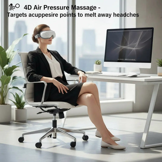 White Heated Eye Massager MOST POPULAR ๐